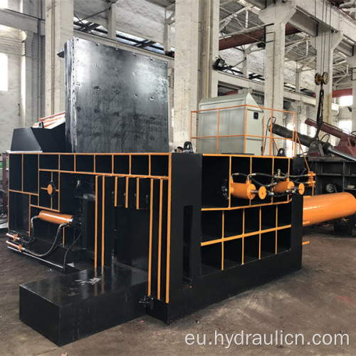 Metal Txatarra Hidraulikoa Aluminiozko Altzairuzko Baling Compactor